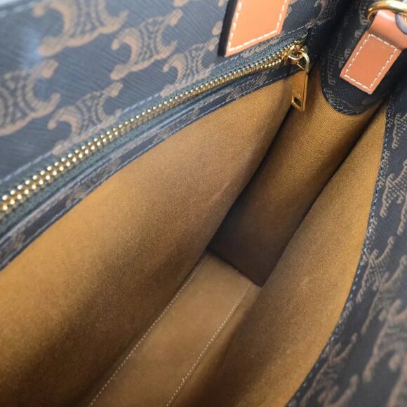 AUTHENTICITY GUARANTEED CELINE Logo Vertical Cabas 2Way Hand Tote Bag - Picture 10 of 15